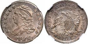 1 Dime / 10 Cent Estados Unidos de América (1776 - ) Cobre/Plata 