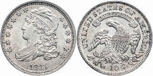1 Dime / 10 Cent Estados Unidos de América (1776 - ) Cobre/Plata 