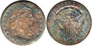1 Dime / 10 Cent Estados Unidos de América (1776 - ) Cobre/Plata 
