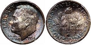 1 Dime / 10 Cent Estados Unidos de América (1776 - ) Plata 