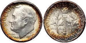 1 Dime / 10 Cent Estados Unidos de América (1776 - ) Plata 