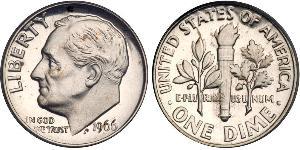 1 Dime / 10 Cent Estados Unidos de América (1776 - ) Plata 