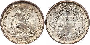 1 Dime / 10 Cent Stati Uniti d