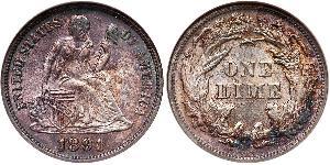 1 Dime / 10 Cent Stati Uniti d