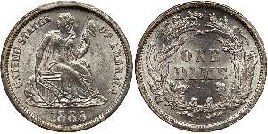1 Dime / 10 Cent Stati Uniti d