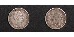 1 Dime / 10 Cent Vereinigten Staaten von Amerika (1776 - ) Silber David Kalākaua