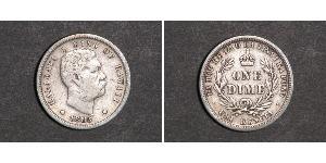 1 Dime / 10 Cent Vereinigten Staaten von Amerika (1776 - ) Silber David Kalākaua