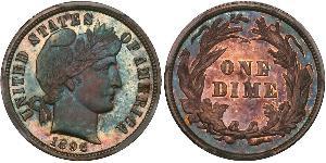 1 Dime / 10 Cent Vereinigten Staaten von Amerika (1776 - ) Silber/Kupfer 