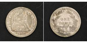 1 Dime / 10 Cent Vereinigten Staaten von Amerika (1776 - ) Silber/Kupfer 
