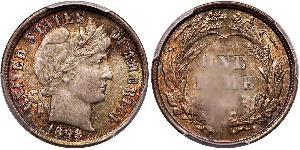 1 Dime / 10 Cent Vereinigten Staaten von Amerika (1776 - ) Silber/Kupfer 