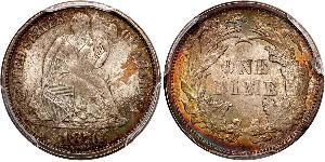1 Dime / 10 Cent Vereinigten Staaten von Amerika (1776 - ) Silber/Kupfer 