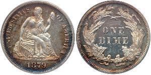 1 Dime / 10 Cent Vereinigten Staaten von Amerika (1776 - ) Silber/Kupfer 