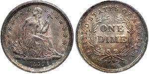 1 Dime / 10 Cent Vereinigten Staaten von Amerika (1776 - ) Silber/Kupfer 
