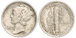 1 Dime / 10 Cent Vereinigten Staaten von Amerika (1776 - ) Silber/Kupfer 