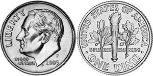 1 Dime / 10 Cent USA (1776 - ) Silver 