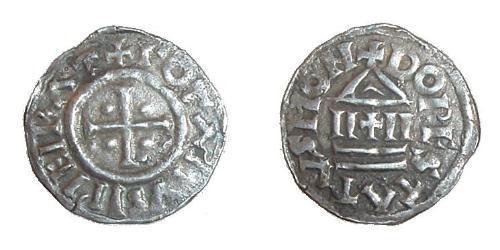 1 Dinar Kingdom of France (843-1791) Argent Lothaire I (795 -855)