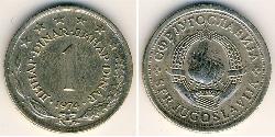 1 Dinar République fédérative socialiste de Yougoslavie (1943 -1992) Cuivre/Nickel/Zinc 