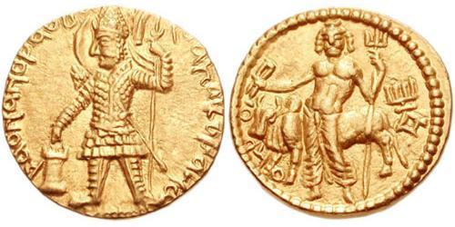 1 Dinar Kuschana Empire (60-375) Gold Vasudeva I