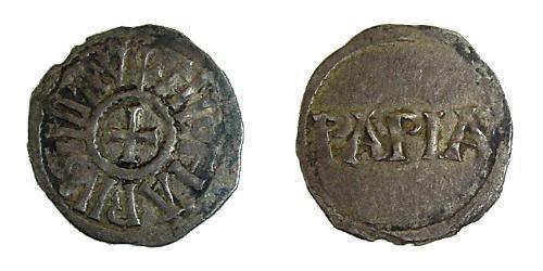 1 Dinar Kingdom of France (843-1791) Silber Lothar I (795 -855)