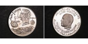 1 Dinar Tunesien Silber 