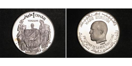 1 Dinar Tunisia (1956 - ) Silver 