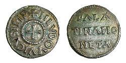 1 Dinar Frankish Empire (481-843) 銀 虔誠者路易
