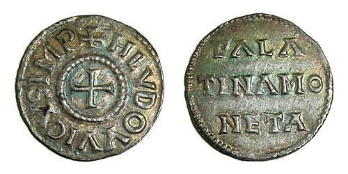 1 Dinar Frankish Empire (481-843) 銀 虔誠者路易