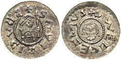1 Dinar 波希米亚 銀 Bretislaus II, Duke of Bohemia (1060-1100)