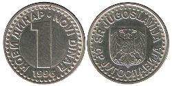 1 Dinaro República Federativa Socialista de Yugoslavia (1943 -1992) Cobre/Zinc 
