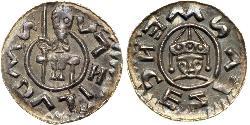 1 Dinaro Bohemia Plata Wratislaus II of Bohemia (?-1092)