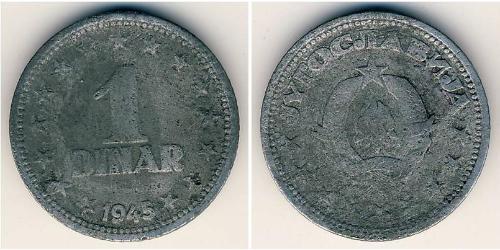 1 Dinaro República Federativa Socialista de Yugoslavia (1943 -1992) Zinc 