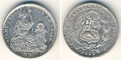 1 Dinero Pérou Argent 
