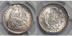1 Dinero Perú Plata 