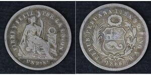 1 Dinero Peru Silber 