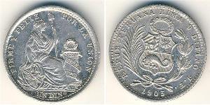 1 Dinero Peru Silber 