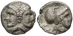 1 Diobol Grecia antica (1100BC-330) Argento 