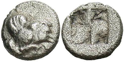 1 Diobol Grecia antica (1100BC-330) Argento 