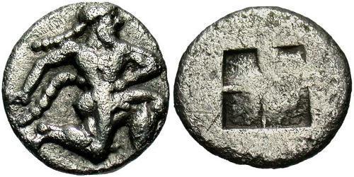 1 Diobol Grecia antica (1100BC-330) Argento 