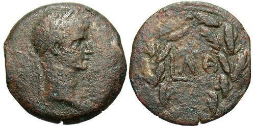 1 Diobol Roman Empire (27BC-395) Bronze Augustus (63BC- 14) 