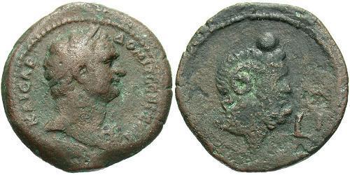 1 Diobol Roman Empire (27BC-395) Bronze Domitian  (51-96)