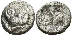 1 Diobol Antigua Grecia (1100BC-330) Plata 