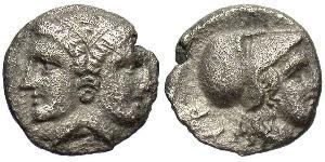 1 Diobol Antikes Griechenland (1100BC-330) Silber 