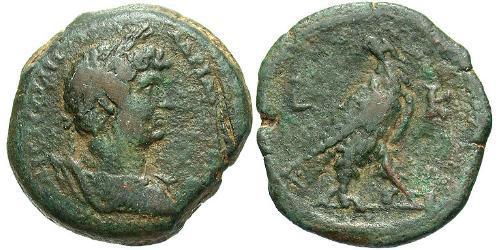 1 Diobol Римська імперія (27BC-395) Бронза Адріан (76 - 138) 
