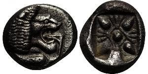1 Diobol / 2 Obol Antigua Grecia (1100BC-330) Plata 