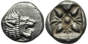 1 Diobol / 2 Obol Antigua Grecia (1100BC-330) Plata 