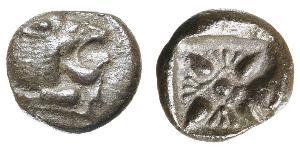 1 Diobol / 2 Obolo Grecia antica (1100BC-330) Argento 