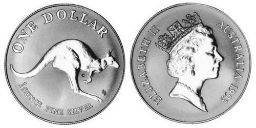 1 Dollar Australie (1939 - ) Argent Elizabeth II (1926-2022)