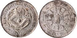 1 Dollar Chine Argent 