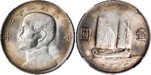 1 Dollar Chine Argent 