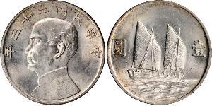 1 Dollar Chine Argent 